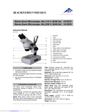 3B Scientific Physics 1013373 Instruction Manual
