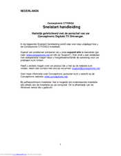 Conceptronic CTVDIGU Quick Installation Manual