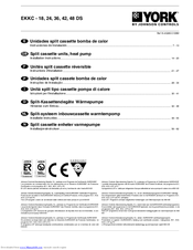 York EKKC-48 DS Installation Instructions Manual