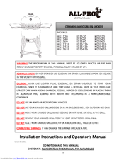 ALL-PRO KG1561b Installation Instructions And Operators Manual