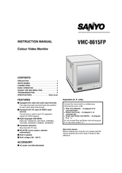 Sanyo VMC-8619P Instruction Manual
