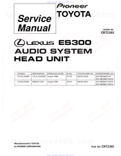 Pioneer KEX-M8396ZT-02/ES Service Manual