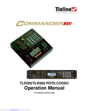 Tieline Commander TLF200 Operation Manual