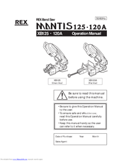 REX MANTIS 120A Operation Manual
