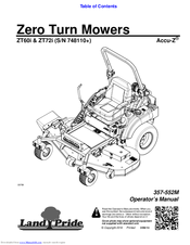 Land Pride ACCU-Z ZT60i Operator's Manual