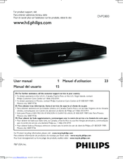 Philips DVP2800/F7 User Manual