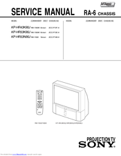 Sony KP-HR53K90J Service Manual