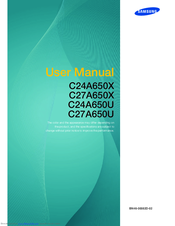 Samsung SyncMaster C24A650U User Manual