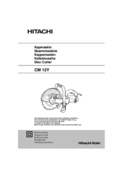 Hitachi CM12Y Handling Instructions Manual