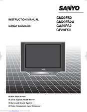 Sanyo CM29FS2 Instruction Manual