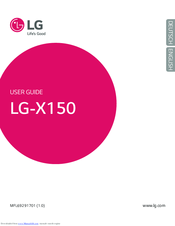 LG LG-X150 User Manual