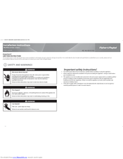 Fisher & Paykel OB60 models Installation Instructions Manual