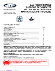 V.I.I. PTH101 Installation, Operation & Maintenence Manual