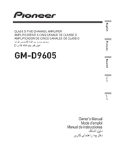 Pioneer GM-D9605 Owner's Manual