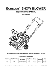 Echelon SNOW18 Instruction Manual