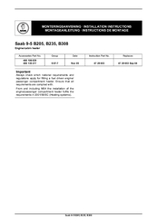 Saab 400 106 639 Installation Instructions Manual