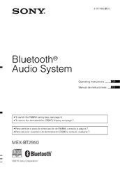 Sony MEX-BT2950 Operating Instructions Manual
