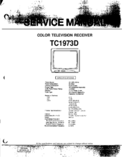 Orion TC1973D Service Manual