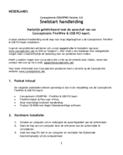 Conceptronic CDUOFWU Version 2.0 Quick Installation Manual