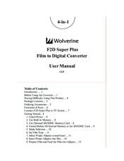 Wolverine F2D Super Plus User Manual