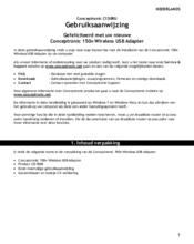 Conceptronic C150RU User Manual