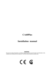 Teletek Electronics CA60Plus Installation Manual