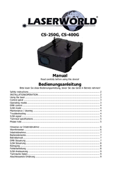 Laserworld CS-400G Using Manual