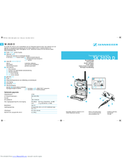 Sennheiser SK 2020 D Quick Manual