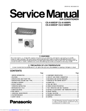 Panasonic CS-A18BD3P Service Manual