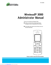 Hitachi WirelessIP 3000 Administrator's Manual