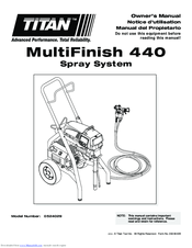 Titan MultiFinish 440 Owner's Manual