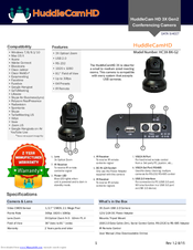 HuddleCamHD HC10X-GY-G2 Datasheet