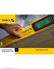 Stabila 196 electronic IP65 Operating Instructions Manual