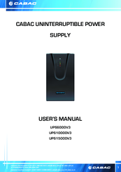 CABAC UPS600DV3 User Manual