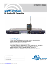 Lectrosonics DR Receiver/DB Transmitter Instruction Manual