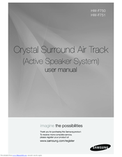 Samsung Crystal Surround Air Track HW-F750 User Manual