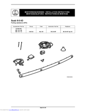 Saab 400 132 189 Installation Instructions Manual