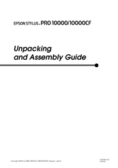 Epson stylus 10000CF Assembly Manual