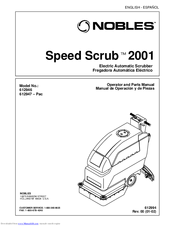 Nobles Speed Scrub 2001 612946 Operator And Parts Manual