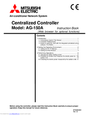 Mitsubishi Electric AG-150A Instruction Book
