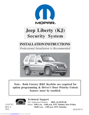 Mopar 82209700 Installation Instructions Manual