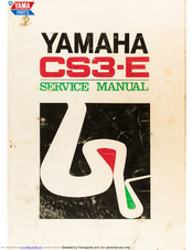 Yamaha CS3-E Service Manual