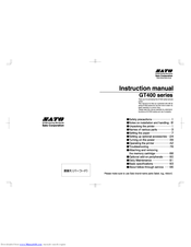 SATO iGT400 Series Instruction Manual