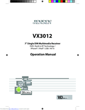 Jensen VX3012 Operation Manual