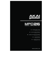 Akai MPD26 Quick Start Manual