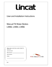 Lincat LWB2 User And Installation Manual