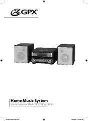 GPX HOME MUSIC SYSTEM HC221B User Manual