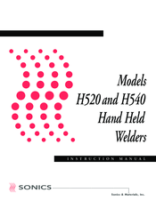 Sonics H540 T/E Instruction Manual