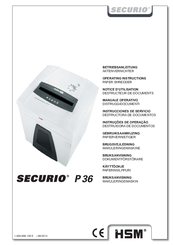 Securio p36 Operating Instructions Manual