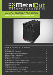 Purelogic MetalCut 300 Operator's Manual